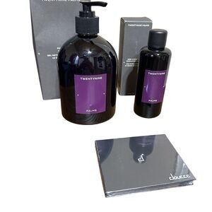 Twenty nine Palms body wash and exfoliating solution with doucce make up